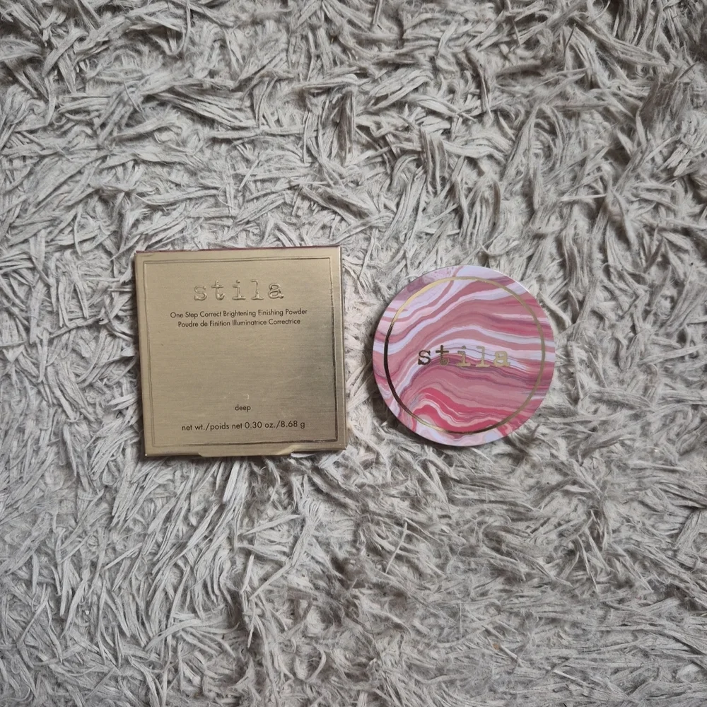 Stila One Step Correct Brightening Finishing Powder Deep Full Size 0.3oz NEW NIB